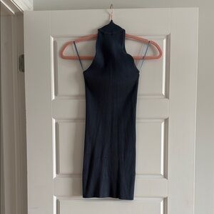 Dynamite Blue Bodycon Mini Dress Halter Sleeveless